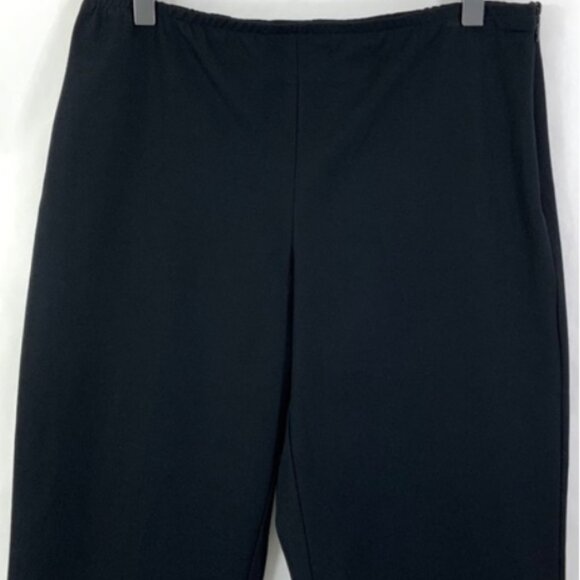 BF SALE EILEEN FISHER Black Pants Organic Cotton Twill Ankle Pant G28 S EUC - Picture 3 of 6